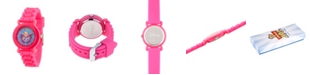 ewatchfactory Girl's Disney Toy Story 4 Bo Peep Pink Plastic Time Teacher Strap Watch 32mm